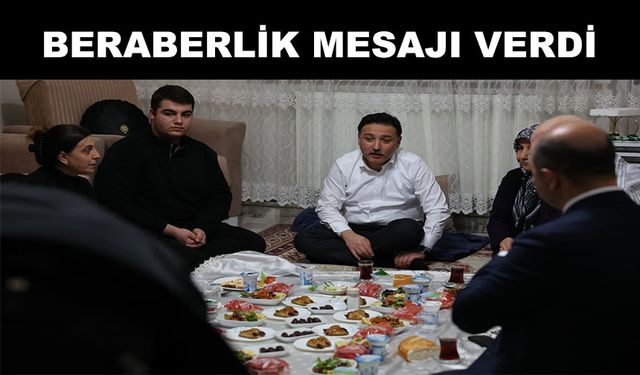 Vali Gökmen Çiçek, vatandaşların iftar sofrasına konuk oldu
