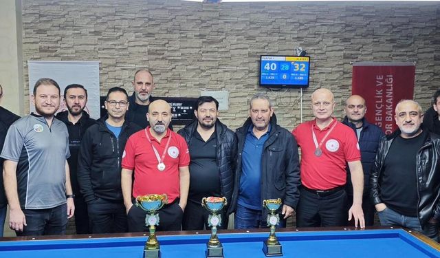 Kayseri’de 3 Bant Bilardo İl Şampiyonası tamamlandı