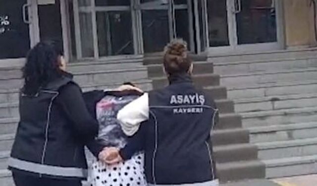 Kayseri’de 12 yıl 10 ay hapisle aranan kadın hükümlü yakalandı
