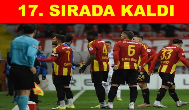 Kayserispor ateş hattından kurtulamadı