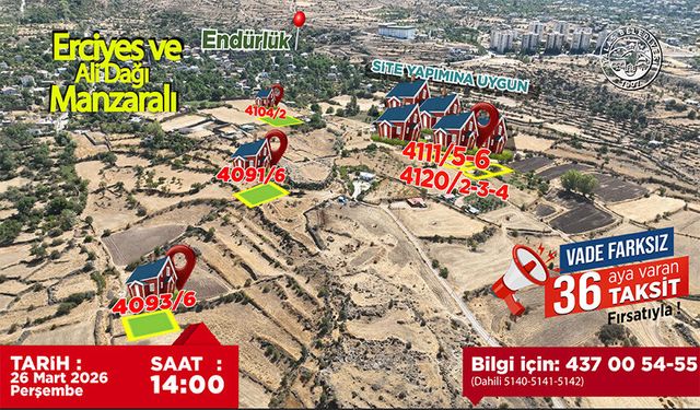 TALAS’IN GÖZDE LOKASYONLARINDA VİLLA PARSELİ  FIRSATI