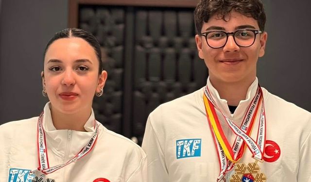 Kayseri’den iki genç sporcu, kayakta Türkiye’yi temsil etmeye hazırlanıyor