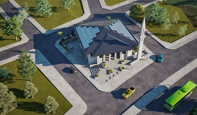 Hacılar’da cami ve gençlik merkezi inşaatı sürüyor