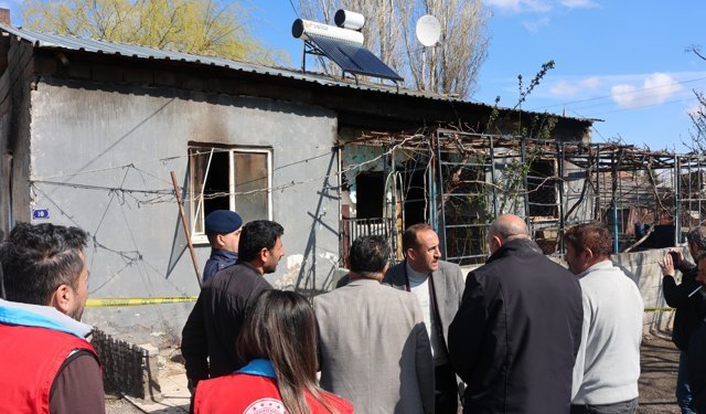 Kayseri’de müstakil evde yangın