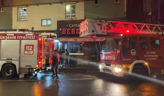 Kayseri'de otel yangını