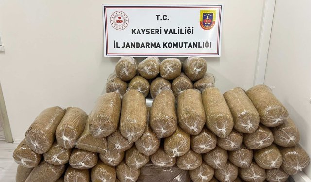 Kayseri’de 285 Kilo Kaçak Tütün Ele Geçirildi