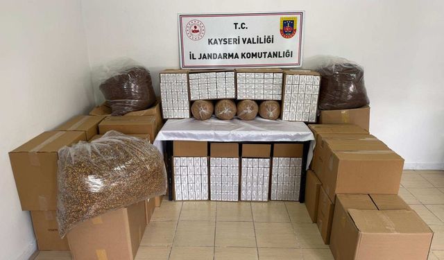 Kayseri’de 200 Kilo Kaçak Tütün Ele Geçirildi