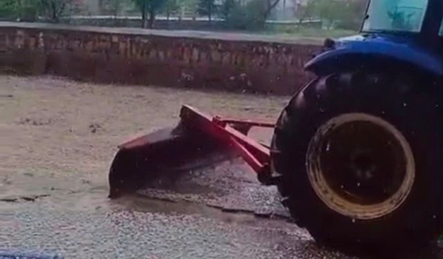Bünyan’ın Kırsal Mahallelerinde Dolu Yağışı Etkili Oldu