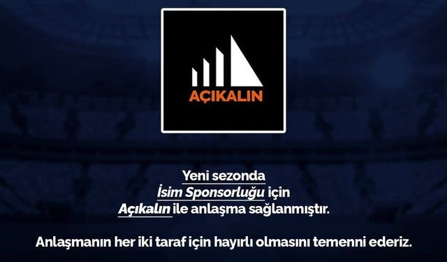Erciyes 38 FK, İsim Sponsorluğunda Açıkalın İle Anlaştı