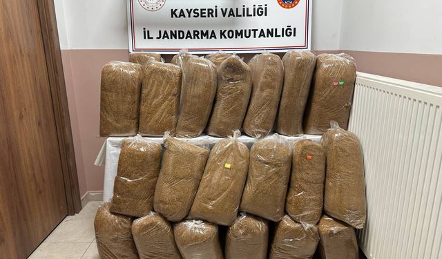 Kayseri’de 300 Kilogram Kaçak Tütün Ele Geçirildi