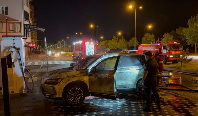 Kayseri’de Elektrikli Araç Yangını
