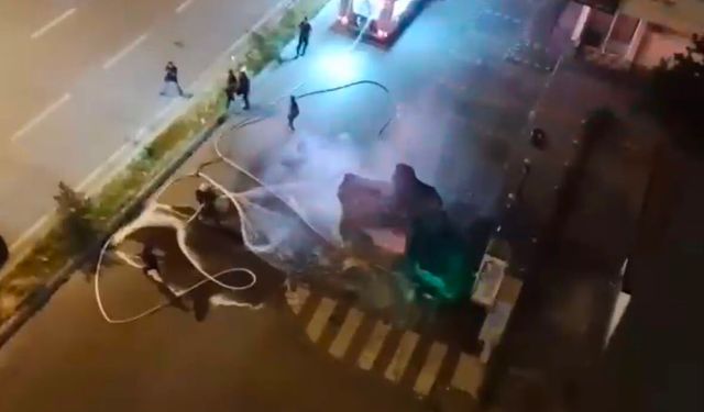 Elektrikli Aracın Patlama Anı Kamerada