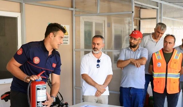 Talas Belediyesi Personeline Yangın Eğitimi