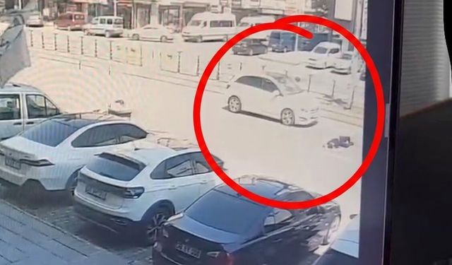 Otomobilin Bisikletliye Çarptığı Kaza Kamerada