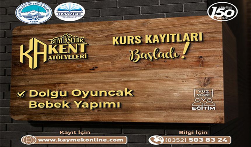 KAYMEK’ten Yeni Kurs; Oyuncak Bebek Yapımı