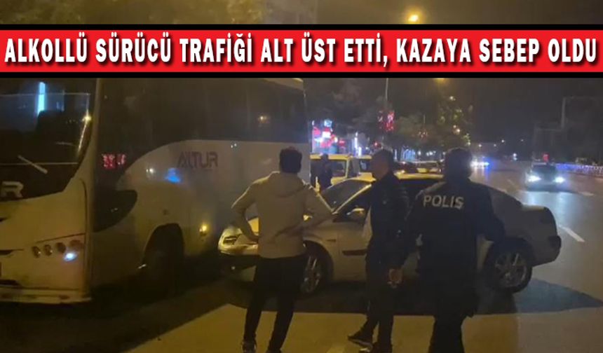 Alkollü Sürücü Kazaya Sebep Oldu