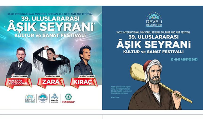 Develi’de Aşık Seyrani Kültür ve Sanat Festivali