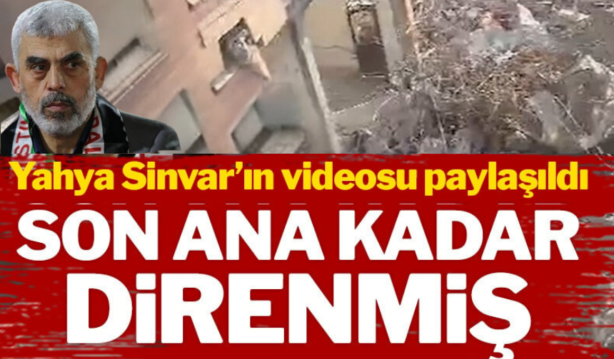 İsrail, Yahya Sinvar’ın videosunu yayımladı: Son ana kadar direnmiş