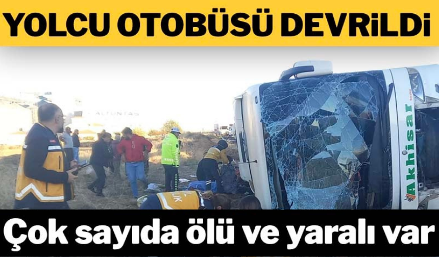 Aksaray'da yolcu otobüsü devrildi: Çok sayıda ölü ve yaralı var