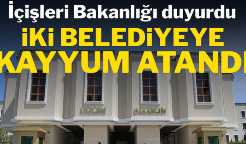 Son dakika... Tunceli ve Ovacık belediyelerine kayyum atandı