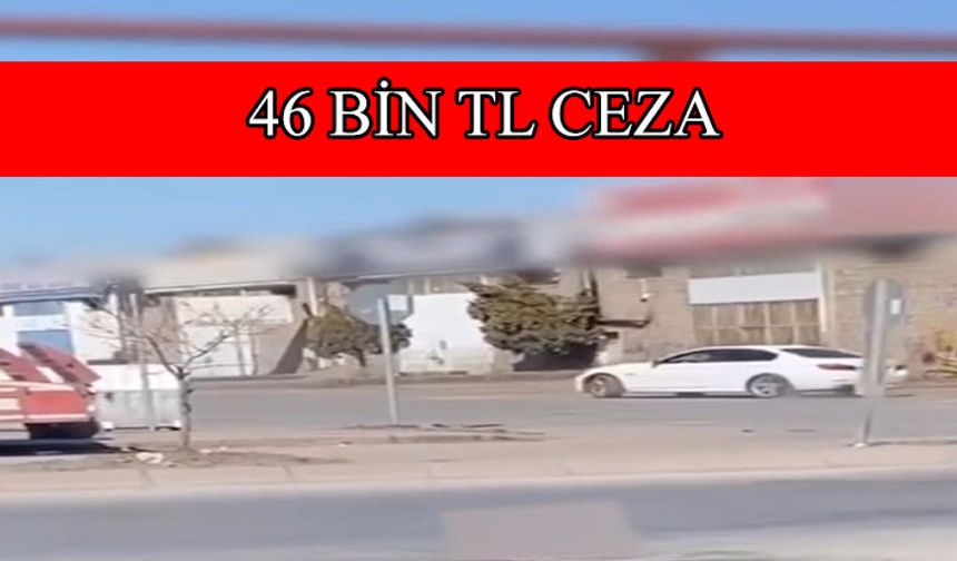Trafik kurallarını ihlal eden sürücüye