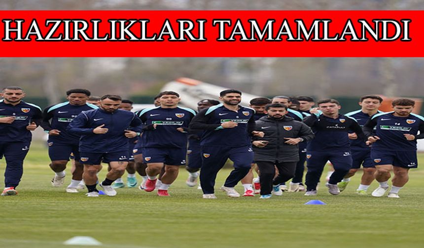Kayserispor, Fenerbahçe maçı hazırlıklarını tamamladı