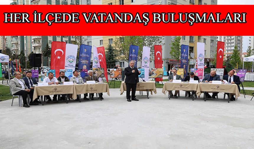 Kayseri’de başkanlar sahaya çıktı