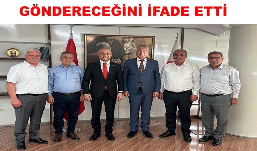 Genç; “Sarız'a en kısa sürede bir adet yol süpürme aracı gönderilecek”