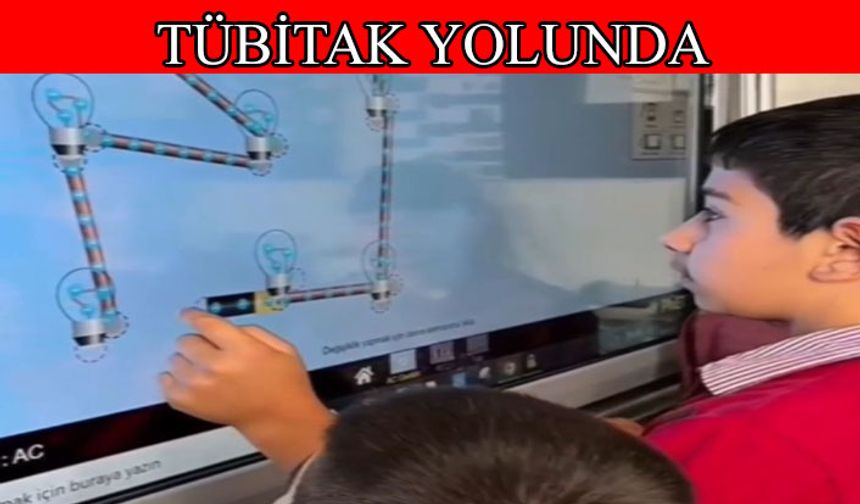 Hızır İlyas Ortaokulu öğrencileri TÜBİTAK yolunda