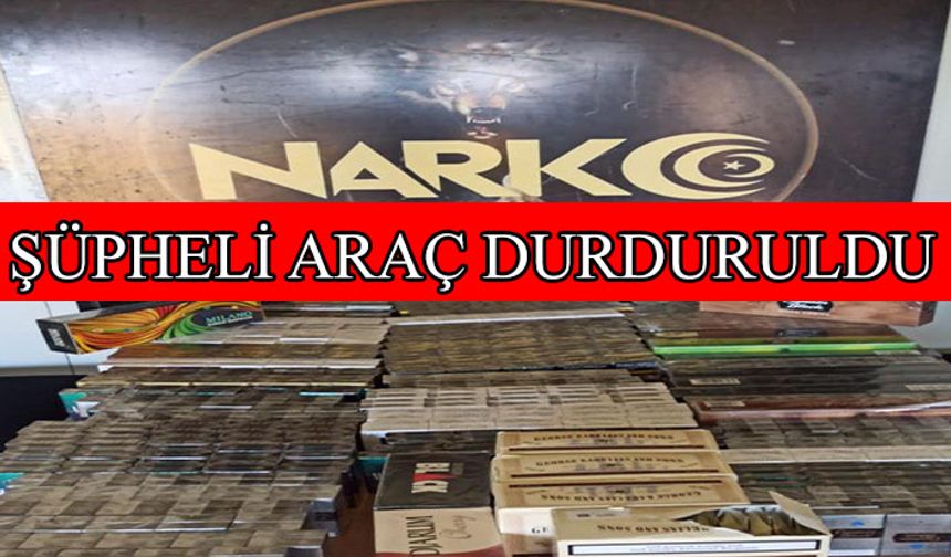 Araçta kaçak ürünler ele geçirildi