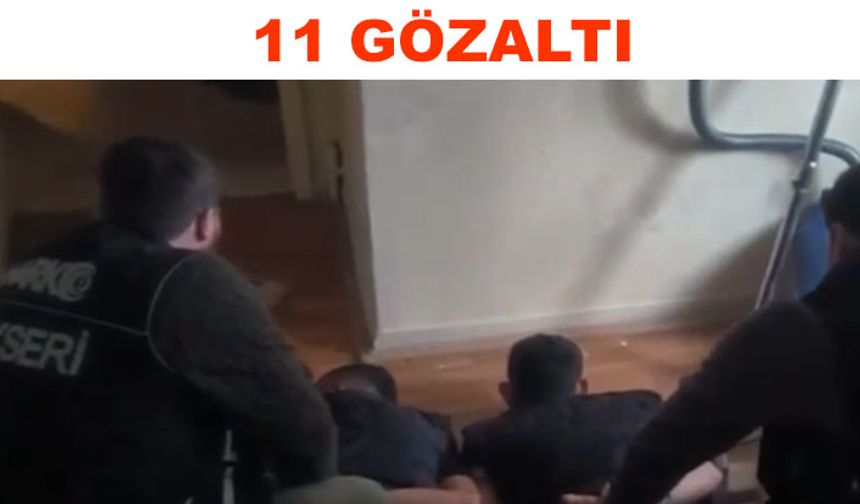 Kayseri’de uyuşturucu operasyonu