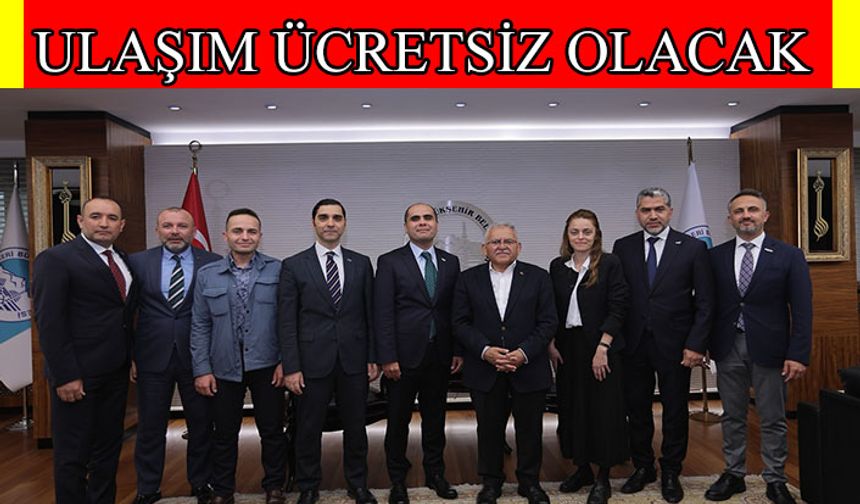 Milli kart ile her pazartesi 1 kez ücretsiz biniş