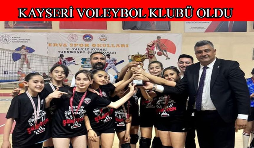 Mini Voleybol kategorisinde şampiyon