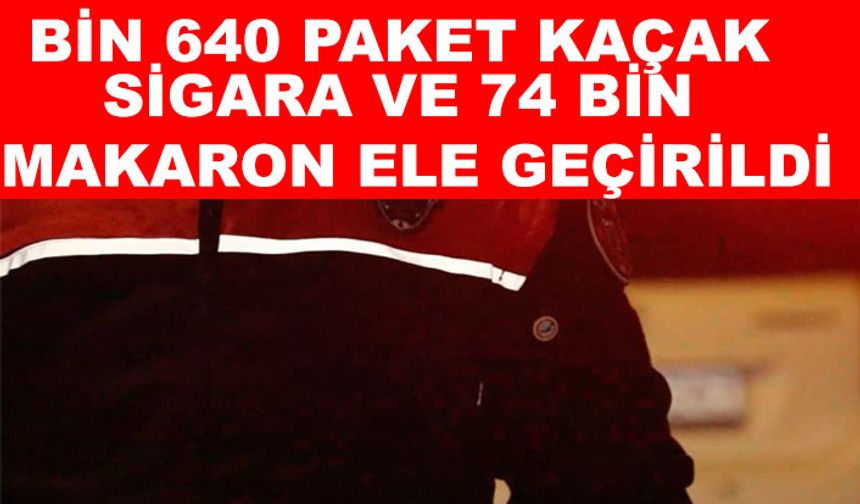 Kaçakçılık opersyonu düzenlendi