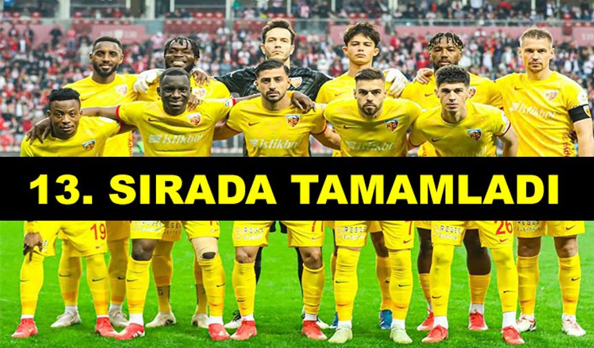 Kayserispor sezonu tamamladı