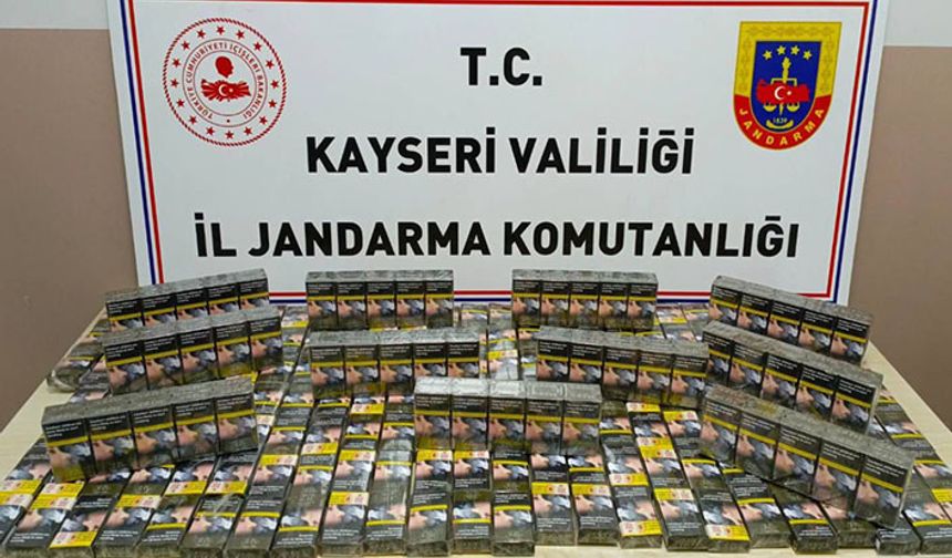 520 paket kaçak sigara ele geçirildi