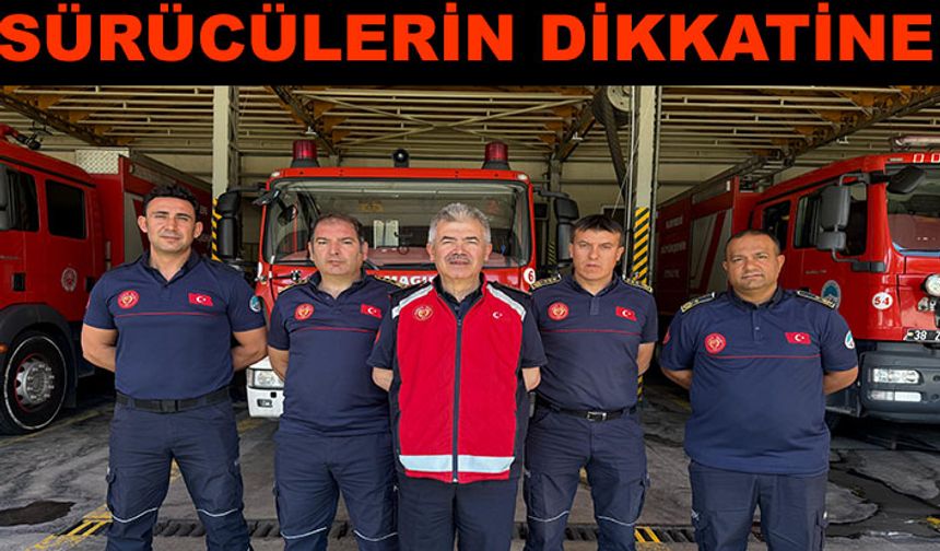 “Sıcak havalarda araç içerisinde çakmak, deodorant bulundurmayın”