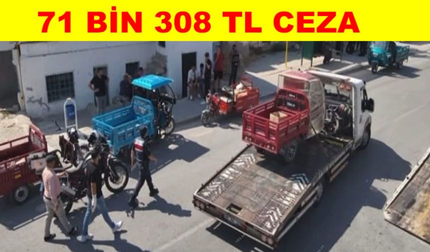 Jandarma ekiplerinden motosikletlere şok denetim