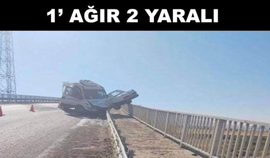 Palas’ta trafik kazası: 1’i ağır 2 yaralı
