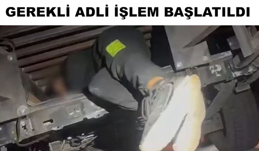 Otokurtarıcının gizli bölmesinde 2 yabancı uyruklu göçmen yakalandı