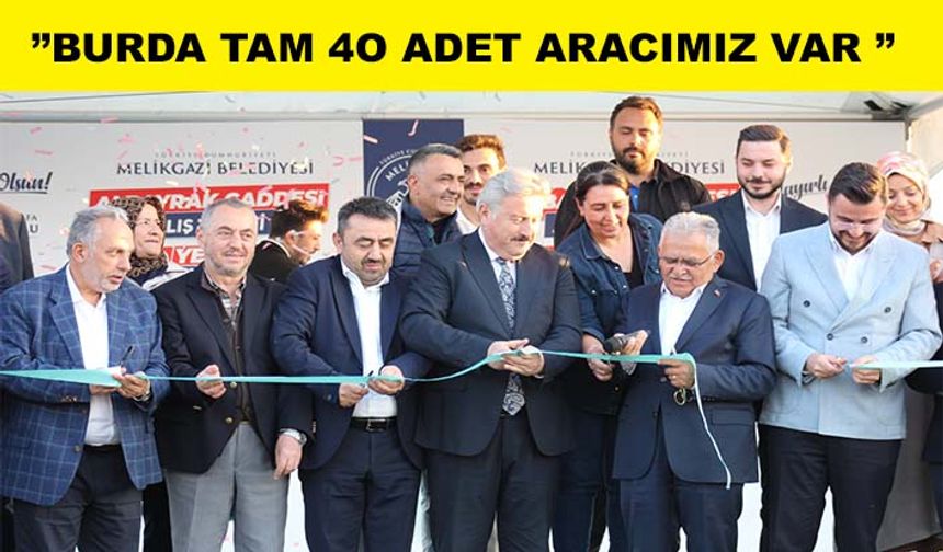 Palancıoğlu, “Melikgazimizin iş makinası parkurunu sürekli geliştiriyoruz”