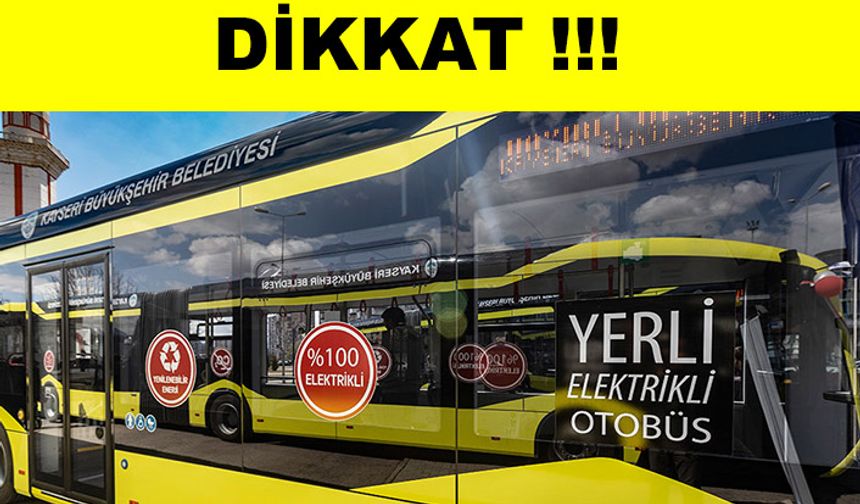 Otobüslerin sefer saatleri değişti