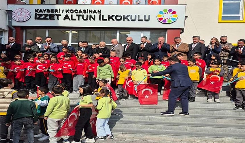 İzzet Altun İlkokulu’nun açılış töreni düzenlendi