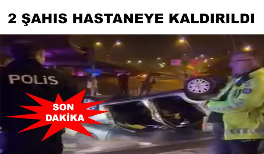 Polisten kaçan araç takla attı