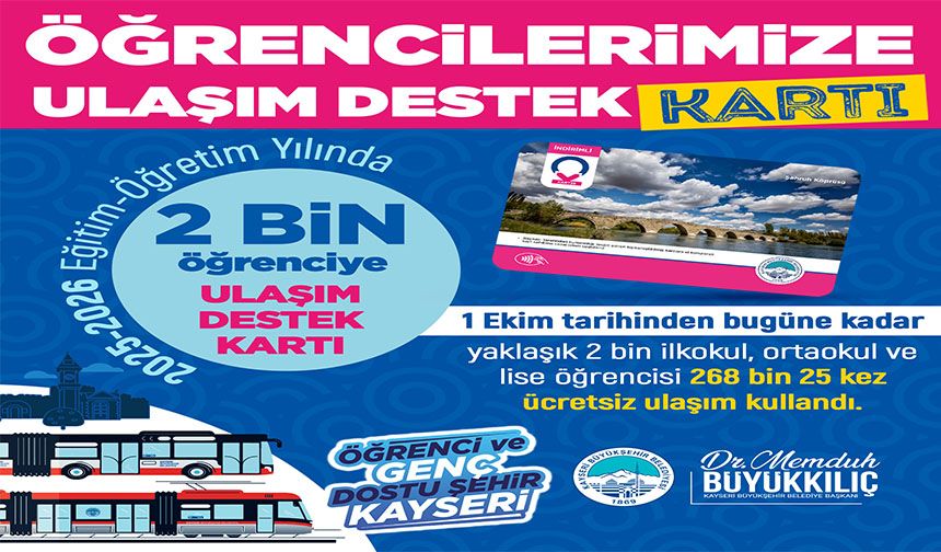 Büyükşehir'in Ulaşım Desteğinden 2 Bin Öğrenci Faydalanıyor