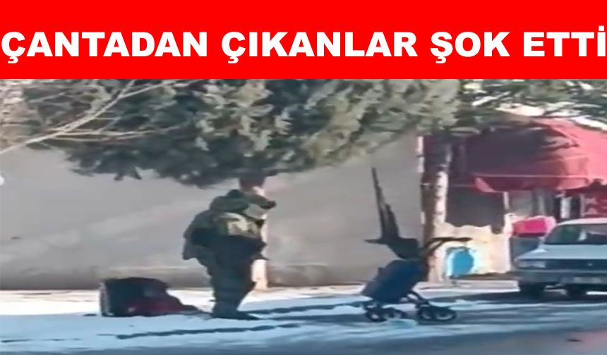 Şüpheli çanta fünyeyle patlatıldı