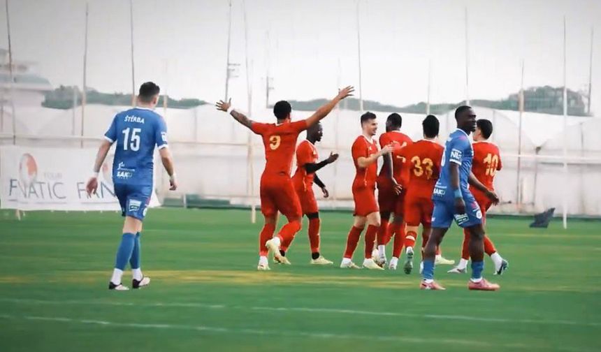 Kayserispor gergin biten maçta Çek Cumhuriyeti ekibini yendi