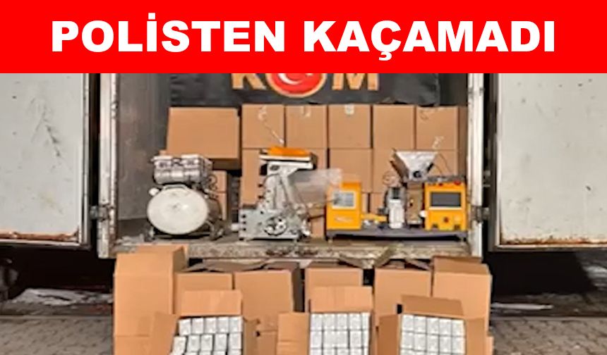 Kiraladığı evi sigara imalathanesine çevirdi: Polisten kaçamadı