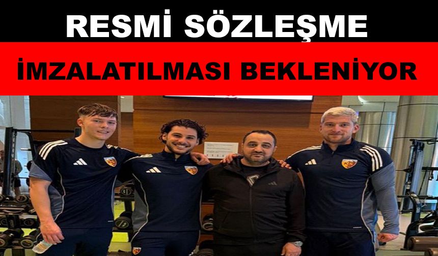 Kayserispor’un yeni transferleri takımla  çalışmalara başladı
