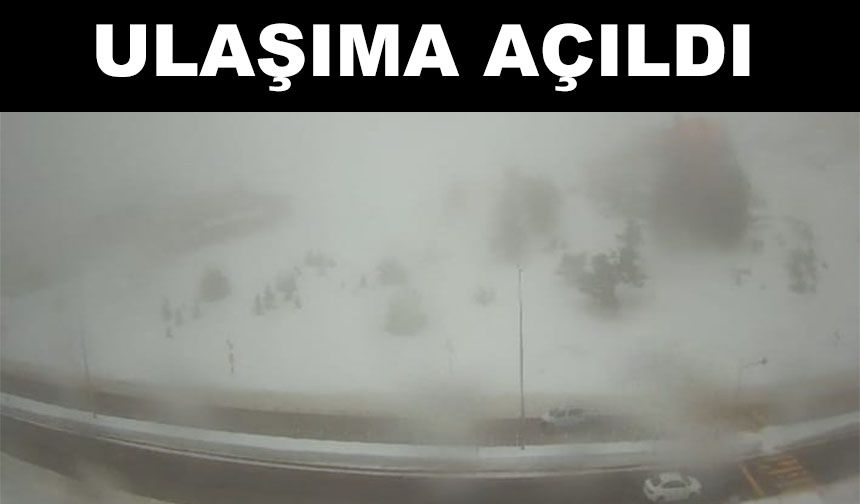 Kar yağışı nedeniyle kapanan Erciyes yolu